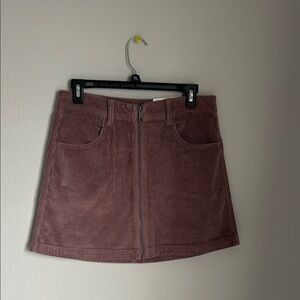 American Eagle Outfitters Mauve Corduroy Mini Skirt